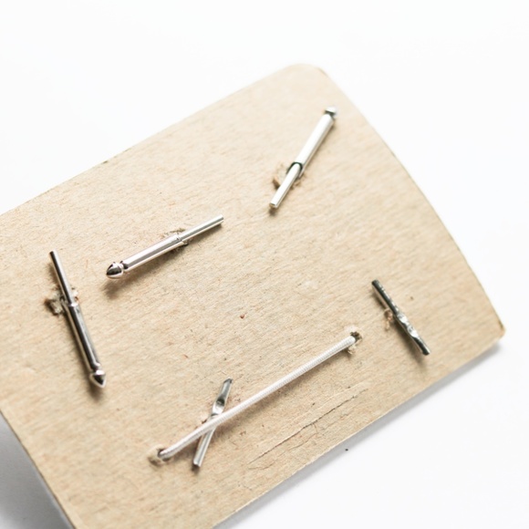 Swank Mid-century Cuff Links & Stud Set Blue - Picture 2 of 2